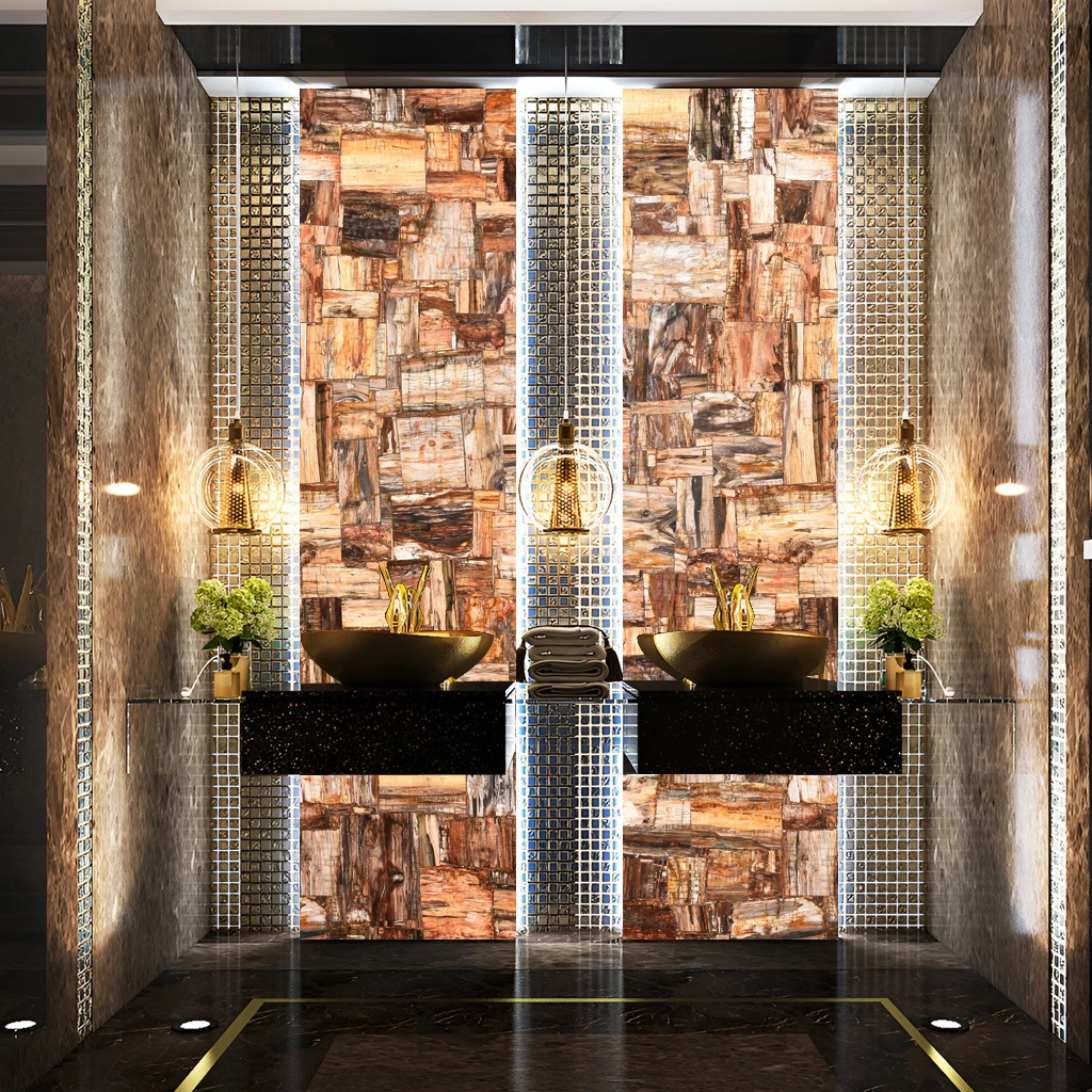 Brown Petrified Wood Retro