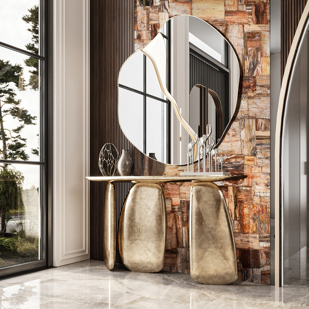 Brown Petrified Wood Retro