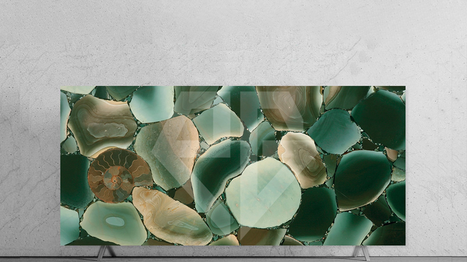 Angel Jasper Semiprecious Stone Slab full raw stone view